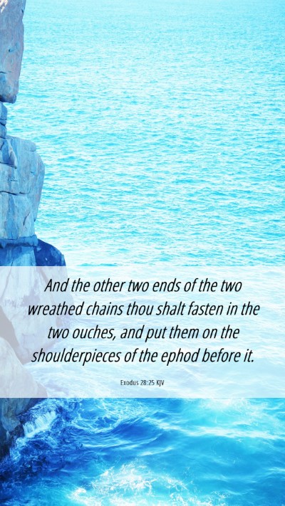 Picture 06 - Exodus 28:25 KJV Mobile Phone Wallpaper - And the other two ends of the two wreathed chains - Mobile Bible Verse Wallpaper