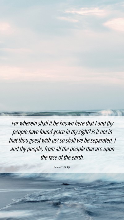 Picture 06 - Exodus 33:16 KJV Mobile Phone Wallpaper - For wherein shall it be known here that I and thy - Mobile Bible Verse Wallpaper