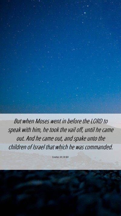Picture 06 - Exodus 34:34 KJV Mobile Phone Wallpaper - But when Moses went in before the LORD to speak - Mobile Bible Verse Wallpaper