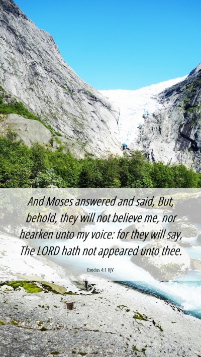 Picture 06 - Exodus 4:1 KJV Mobile Phone Wallpaper - And Moses answered and said, But, behold, they - Mobile Bible Verse Wallpaper