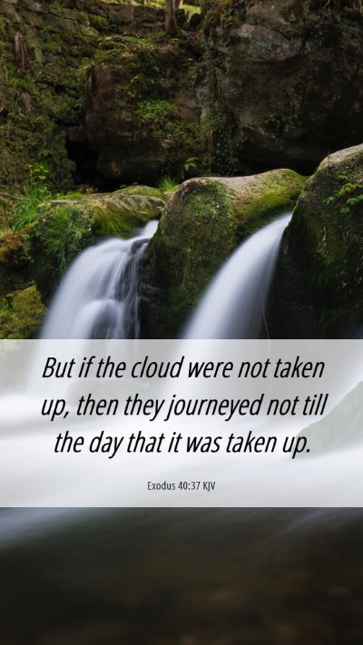 Picture 06 - Exodus 40:37 KJV Mobile Phone Wallpaper - But if the cloud were not taken up, then they - Mobile Bible Verse Wallpaper