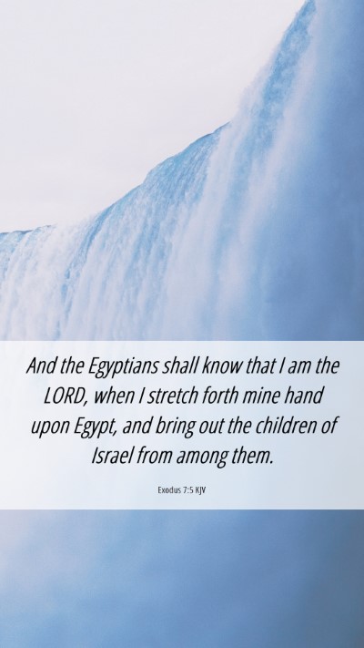 Picture 06 - Exodus 7:5 KJV Mobile Phone Wallpaper - And the Egyptians shall know that I am the LORD, - Mobile Bible Verse Wallpaper