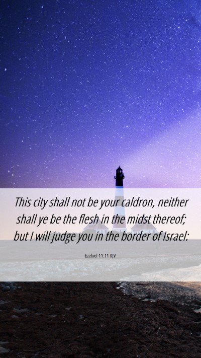 Picture 06 - Ezekiel 11:11 KJV Mobile Phone Wallpaper - This city shall not be your caldron, neither - Mobile Bible Verse Wallpaper