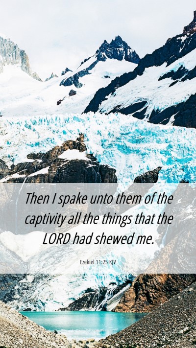 Picture 06 - Ezekiel 11:25 KJV Mobile Phone Wallpaper - Then I spake unto them of the captivity all the - Mobile Bible Verse Wallpaper