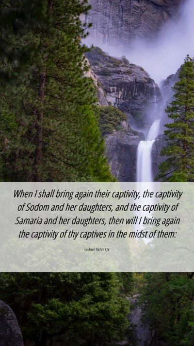Picture 06 - Ezekiel 16:53 KJV Mobile Phone Wallpaper - When I shall bring again their captivity, the - Mobile Bible Verse Wallpaper
