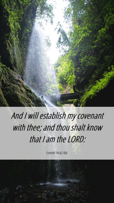 Picture 06 - Ezekiel 16:62 KJV Mobile Phone Wallpaper - And I will establish my covenant with thee; and - Mobile Bible Verse Wallpaper