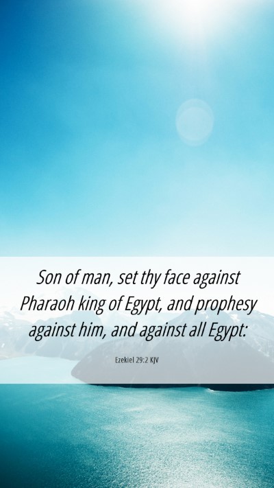 Picture 06 - Ezekiel 29:2 KJV Mobile Phone Wallpaper - Son of man, set thy face against Pharaoh king of - Mobile Bible Verse Wallpaper