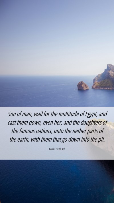 Picture 06 - Ezekiel 32:18 KJV Mobile Phone Wallpaper - Son of man, wail for the multitude of Egypt, and - Mobile Bible Verse Wallpaper