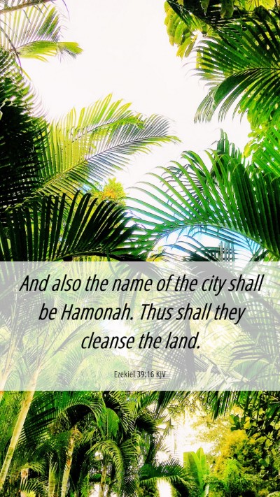 Picture 06 - Ezekiel 39:16 KJV Mobile Phone Wallpaper - And also the name of the city shall be Hamonah. - Mobile Bible Verse Wallpaper