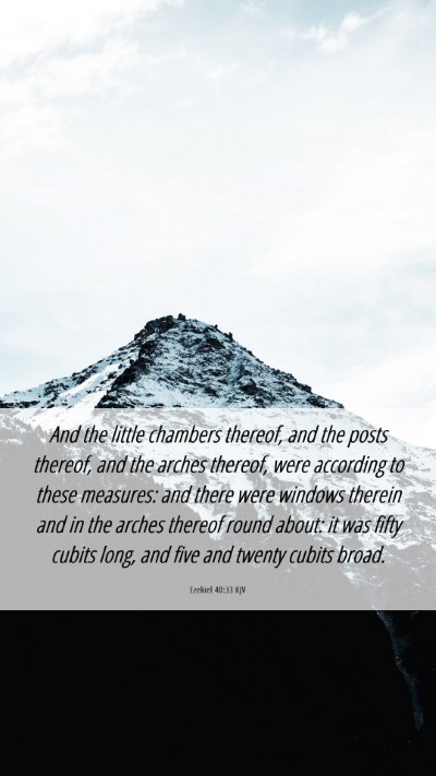 Picture 06 - Ezekiel 40:33 KJV Mobile Phone Wallpaper - And the little chambers thereof, and the posts - Mobile Bible Verse Wallpaper
