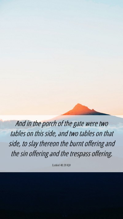 Picture 06 - Ezekiel 40:39 KJV Mobile Phone Wallpaper - And in the porch of the gate were two tables on - Mobile Bible Verse Wallpaper