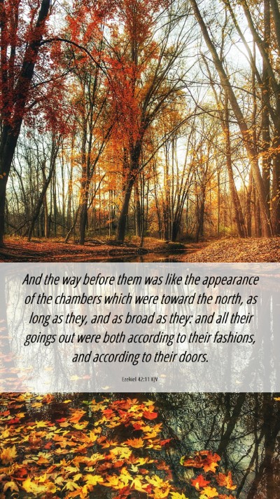 Picture 06 - Ezekiel 42:11 KJV Mobile Phone Wallpaper - And the way before them was like the appearance - Mobile Bible Verse Wallpaper