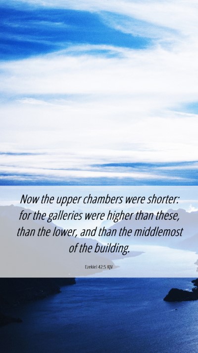 Picture 06 - Ezekiel 42:5 KJV Mobile Phone Wallpaper - Now the upper chambers were shorter: for the - Mobile Bible Verse Wallpaper