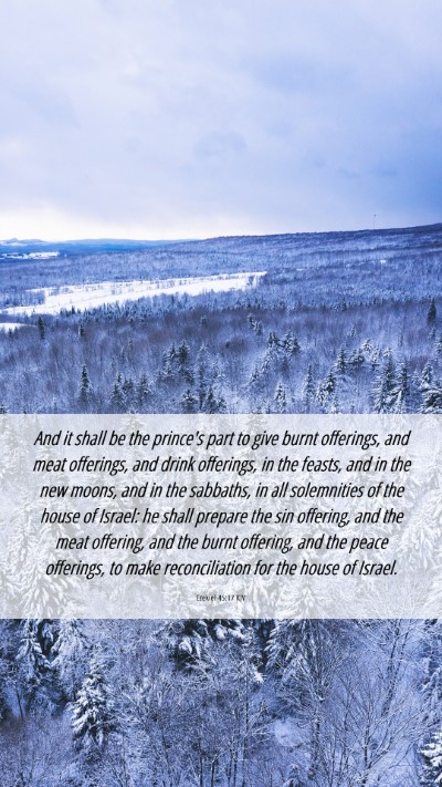 Picture 06 - Ezekiel 45:17 KJV Mobile Phone Wallpaper - And it shall be the prince's part to give burnt - Mobile Bible Verse Wallpaper