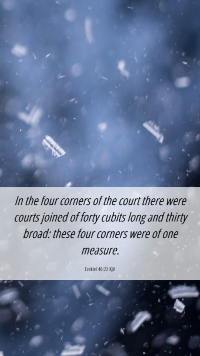 Picture 06 - Ezekiel 46:22 KJV Mobile Phone Wallpaper - In the four corners of the court there were - Mobile Bible Verse Wallpaper
