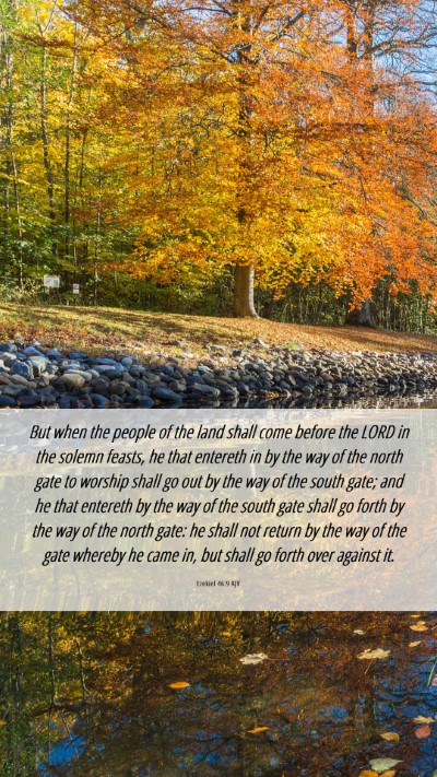 Picture 06 - Ezekiel 46:9 KJV Mobile Phone Wallpaper - But when the people of the land shall come before - Mobile Bible Verse Wallpaper