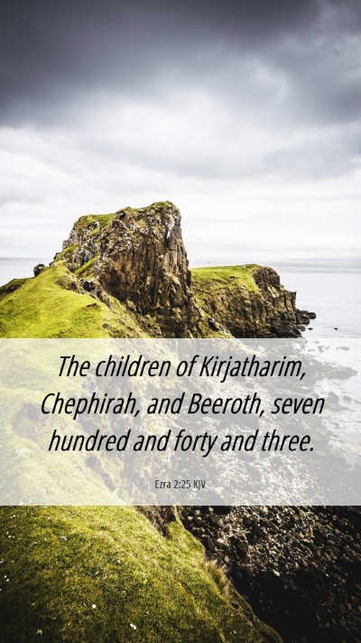 Picture 06 - Ezra 2:25 KJV Mobile Phone Wallpaper - The children of Kirjatharim, Chephirah, and - Mobile Bible Verse Wallpaper