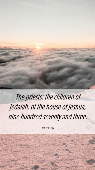 Picture 06 - Ezra 2:36 KJV Mobile Phone Wallpaper - The priests: the children of Jedaiah, of the - Mobile Bible Verse Wallpaper