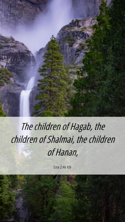 Picture 06 - Ezra 2:46 KJV Mobile Phone Wallpaper - The children of Hagab, the children of Shalmai, - Mobile Bible Verse Wallpaper