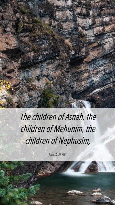 Picture 06 - Ezra 2:50 KJV Mobile Phone Wallpaper - The children of Asnah, the children of Mehunim, - Mobile Bible Verse Wallpaper