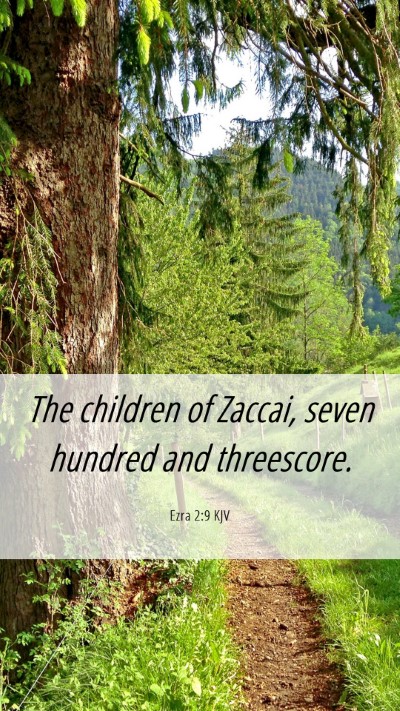 Picture 06 - Ezra 2:9 KJV Mobile Phone Wallpaper - The children of Zaccai, seven hundred and - Mobile Bible Verse Wallpaper