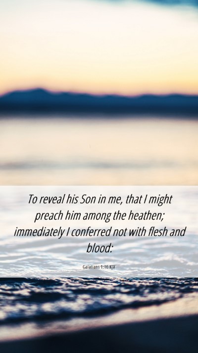 Picture 06 - Galatians 1:16 KJV Mobile Phone Wallpaper - To reveal his Son in me, that I might preach him - Mobile Bible Verse Wallpaper