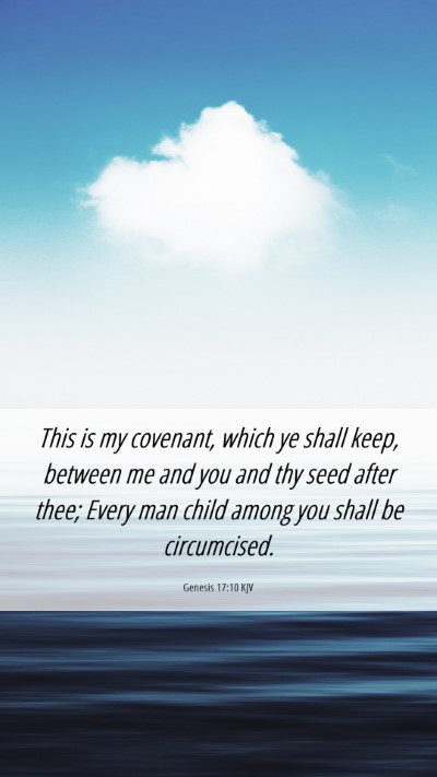 Picture 06 - Genesis 17:10 KJV Mobile Phone Wallpaper - This is my covenant, which ye shall keep, between - Mobile Bible Verse Wallpaper