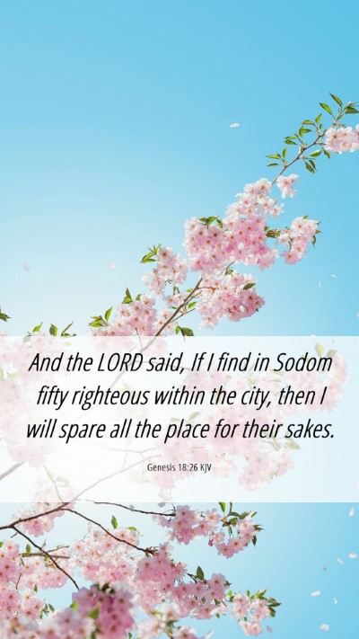 Picture 06 - Genesis 18:26 KJV Mobile Phone Wallpaper - And the LORD said, If I find in Sodom fifty - Mobile Bible Verse Wallpaper