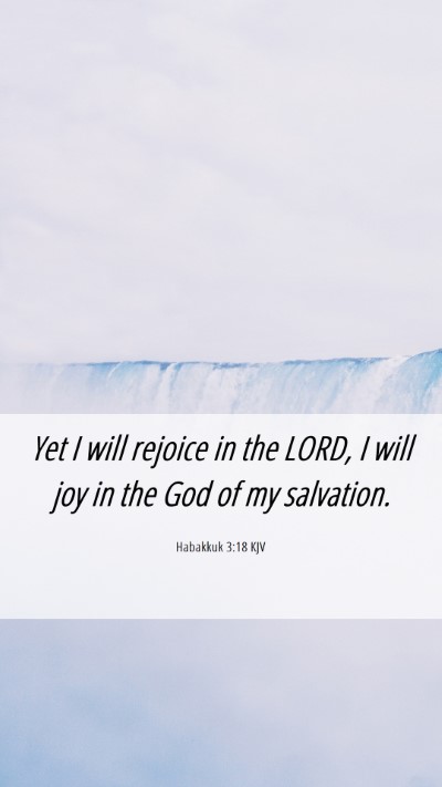 Picture 06 - Habakkuk 3:18 KJV Mobile Phone Wallpaper - Yet I will rejoice in the LORD, I will joy in the - Mobile Bible Verse Wallpaper