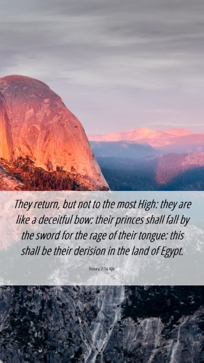 Picture 06 - Hosea 7:16 KJV Mobile Phone Wallpaper - They return, but not to the most High: they are - Mobile Bible Verse Wallpaper