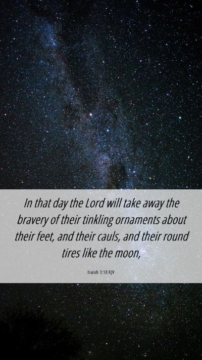Picture 06 - Isaiah 3:18 KJV Mobile Phone Wallpaper - In that day the Lord will take away the bravery - Mobile Bible Verse Wallpaper