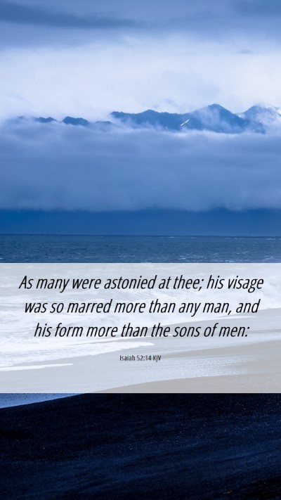 Picture 06 - Isaiah 52:14 KJV Mobile Phone Wallpaper - As many were astonied at thee; his visage was so - Mobile Bible Verse Wallpaper
