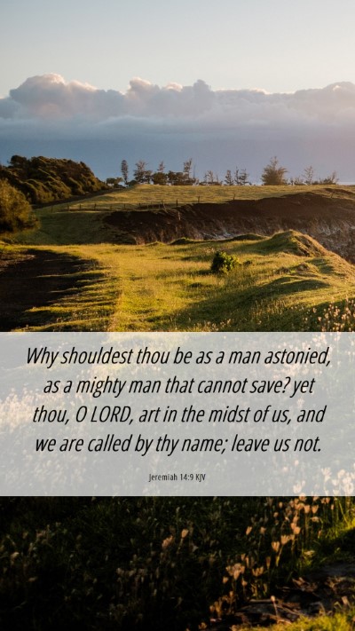 Picture 06 - Jeremiah 14:9 KJV Mobile Phone Wallpaper - Why shouldest thou be as a man astonied, as a - Mobile Bible Verse Wallpaper