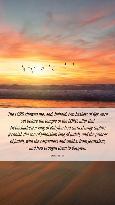 Picture 06 - Jeremiah 24:1 KJV Mobile Phone Wallpaper - The LORD shewed me, and, behold, two baskets of - Mobile Bible Verse Wallpaper