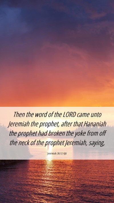 Picture 06 - Jeremiah 28:12 KJV Mobile Phone Wallpaper - Then the word of the LORD came unto Jeremiah the - Mobile Bible Verse Wallpaper