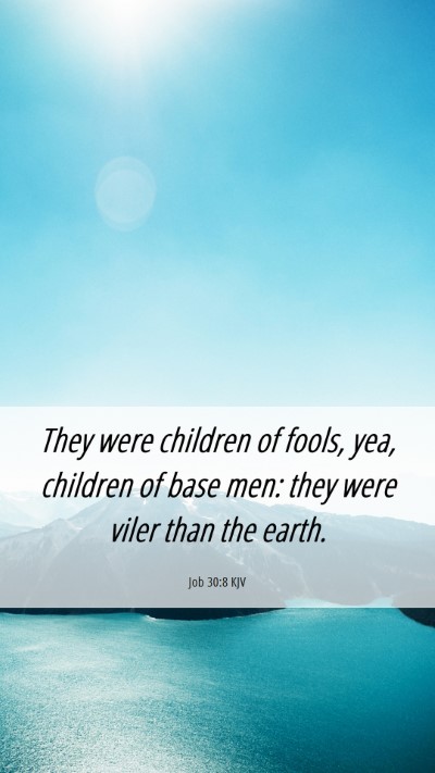Picture 06 - Job 30:8 KJV Mobile Phone Wallpaper - They were children of fools, yea, children of - Mobile Bible Verse Wallpaper