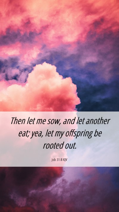 Picture 06 - Job 31:8 KJV Mobile Phone Wallpaper - Then let me sow, and let another eat; yea, let my - Mobile Bible Verse Wallpaper