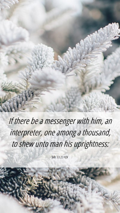 Picture 06 - Job 33:23 KJV Mobile Phone Wallpaper - If there be a messenger with him, an interpreter, - Mobile Bible Verse Wallpaper