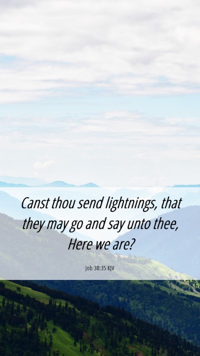 Picture 06 - Job 38:35 KJV Mobile Phone Wallpaper - Canst thou send lightnings, that they may go and - Mobile Bible Verse Wallpaper