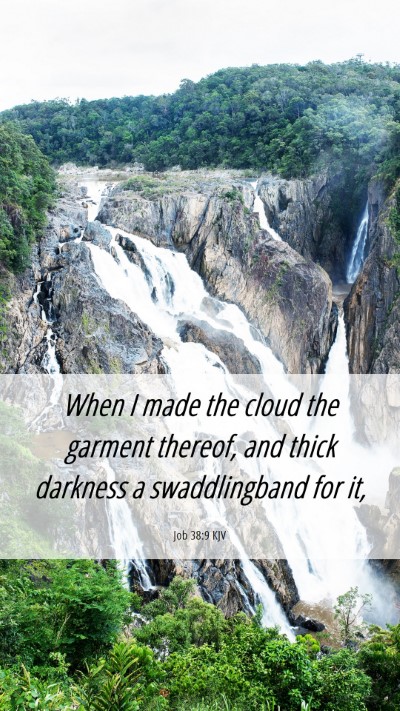 Picture 06 - Job 38:9 KJV Mobile Phone Wallpaper - When I made the cloud the garment thereof, and - Mobile Bible Verse Wallpaper