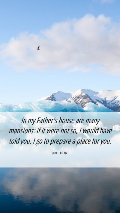 Picture 06 - John 14:2 KJV Mobile Phone Wallpaper - In my Father's house are many mansions: if it - Mobile Bible Verse Wallpaper