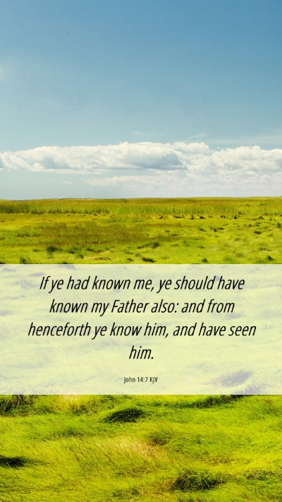 Picture 06 - John 14:7 KJV Mobile Phone Wallpaper - If ye had known me, ye should have known my - Mobile Bible Verse Wallpaper