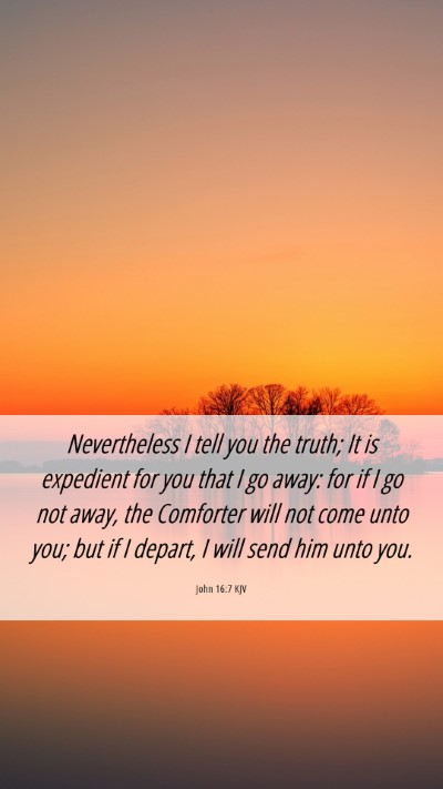 Picture 06 - John 16:7 KJV Mobile Phone Wallpaper - Nevertheless I tell you the truth; It is - Mobile Bible Verse Wallpaper