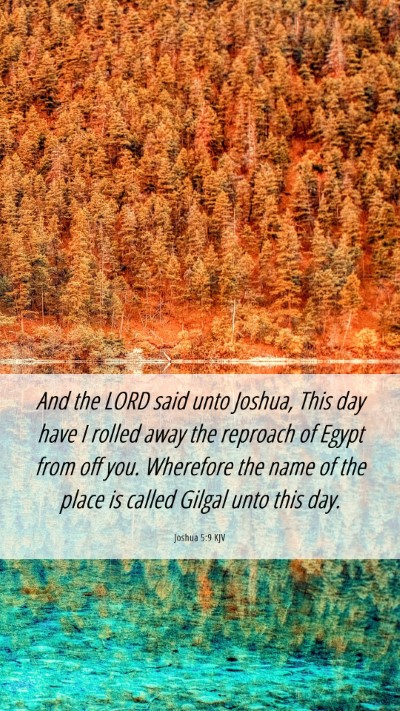 Picture 06 - Joshua 5:9 KJV Mobile Phone Wallpaper - And the LORD said unto Joshua, This day have I - Mobile Bible Verse Wallpaper