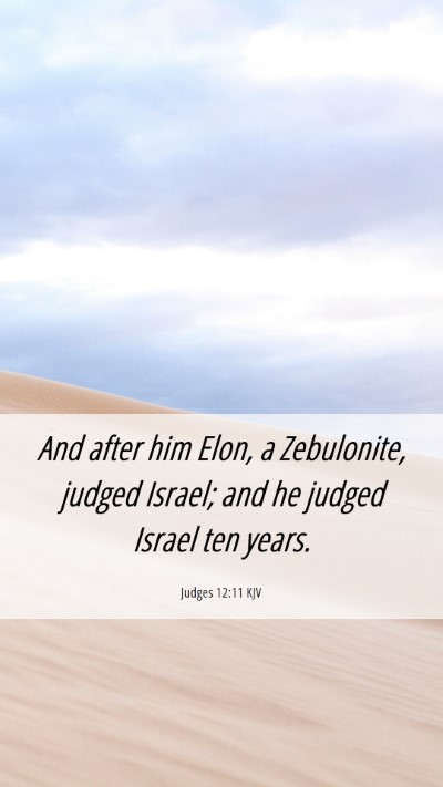 Picture 06 - Judges 12:11 KJV Mobile Phone Wallpaper - And after him Elon, a Zebulonite, judged Israel; - Mobile Bible Verse Wallpaper