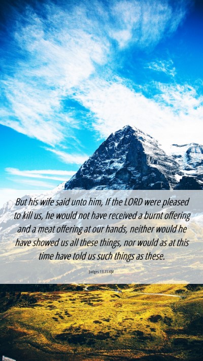 Picture 06 - Judges 13:23 KJV Mobile Phone Wallpaper - But his wife said unto him, If the LORD were - Mobile Bible Verse Wallpaper