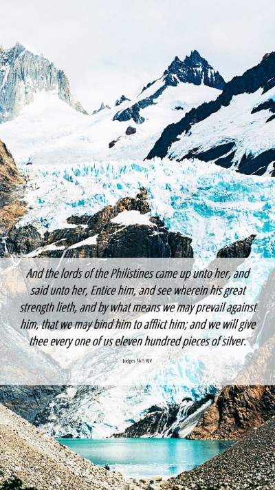 Picture 06 - Judges 16:5 KJV Mobile Phone Wallpaper - And the lords of the Philistines came up unto - Mobile Bible Verse Wallpaper
