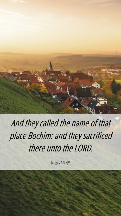Picture 06 - Judges 2:5 KJV Mobile Phone Wallpaper - And they called the name of that place Bochim: - Mobile Bible Verse Wallpaper
