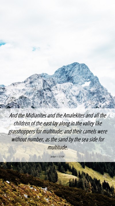 Picture 06 - Judges 7:12 KJV Mobile Phone Wallpaper - And the Midianites and the Amalekites and all the - Mobile Bible Verse Wallpaper