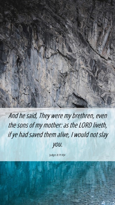 Picture 06 - Judges 8:19 KJV Mobile Phone Wallpaper - And he said, They were my brethren, even the sons - Mobile Bible Verse Wallpaper